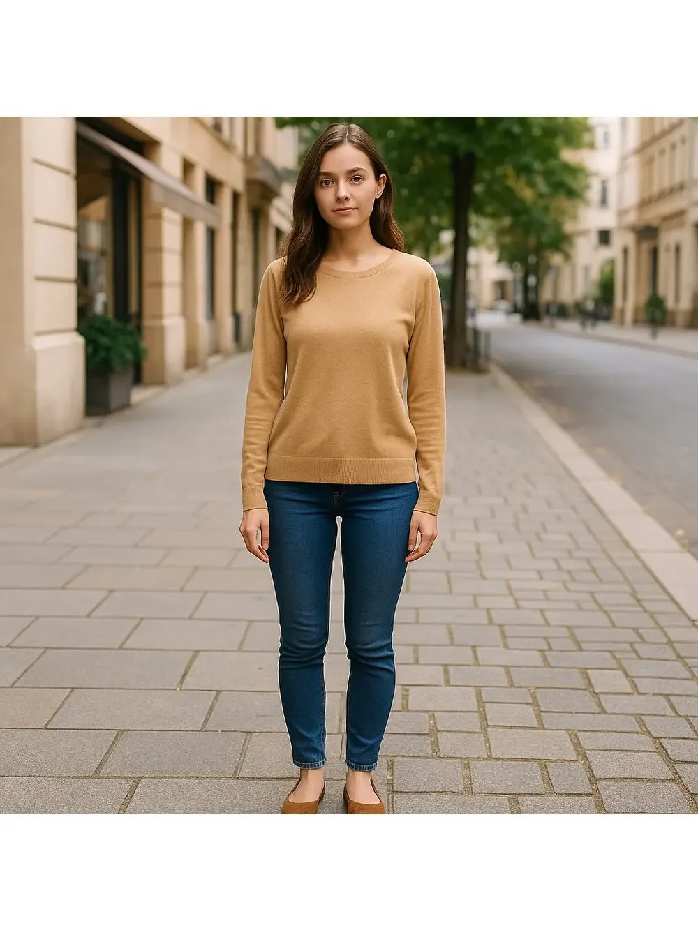 Zara Lightweight Sweater Knit Beige